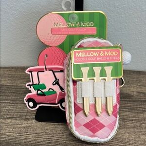 Mellow & Mod Pink Golf Pouch | Gift Set 🏌️⛳️